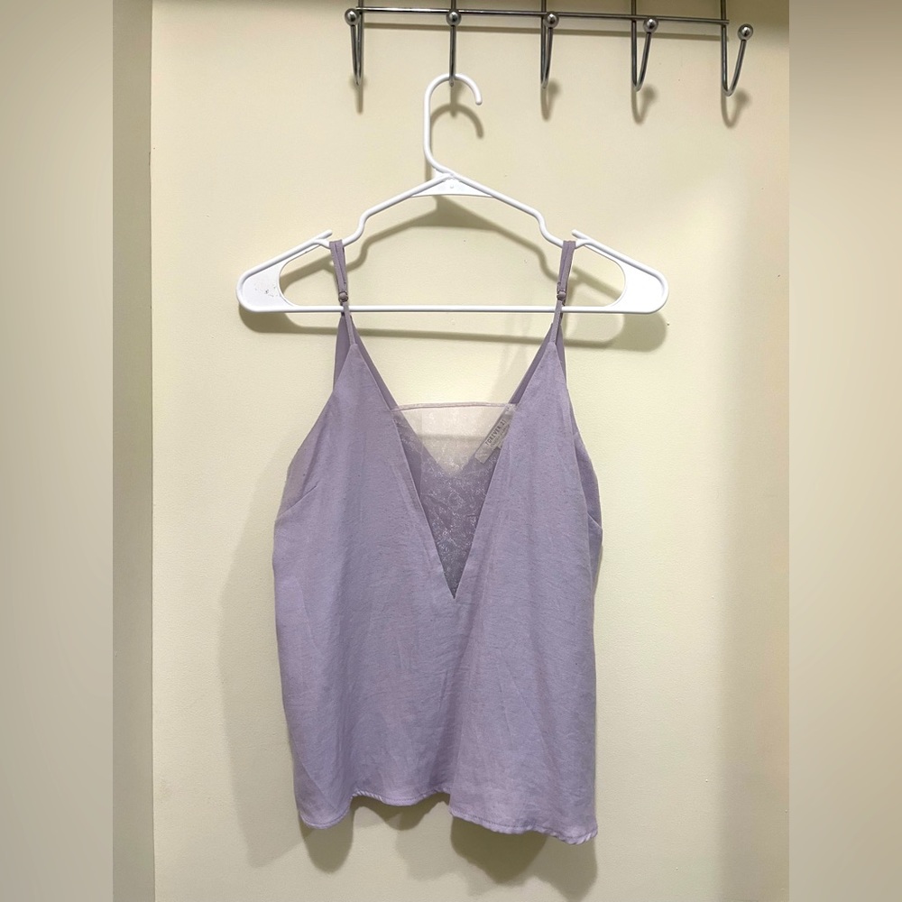 F21 Lilac Mesh Front Top size small